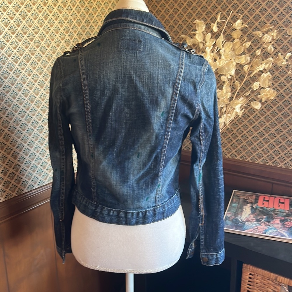 Current Elliott Denim Blue Jacket Sample - image 2